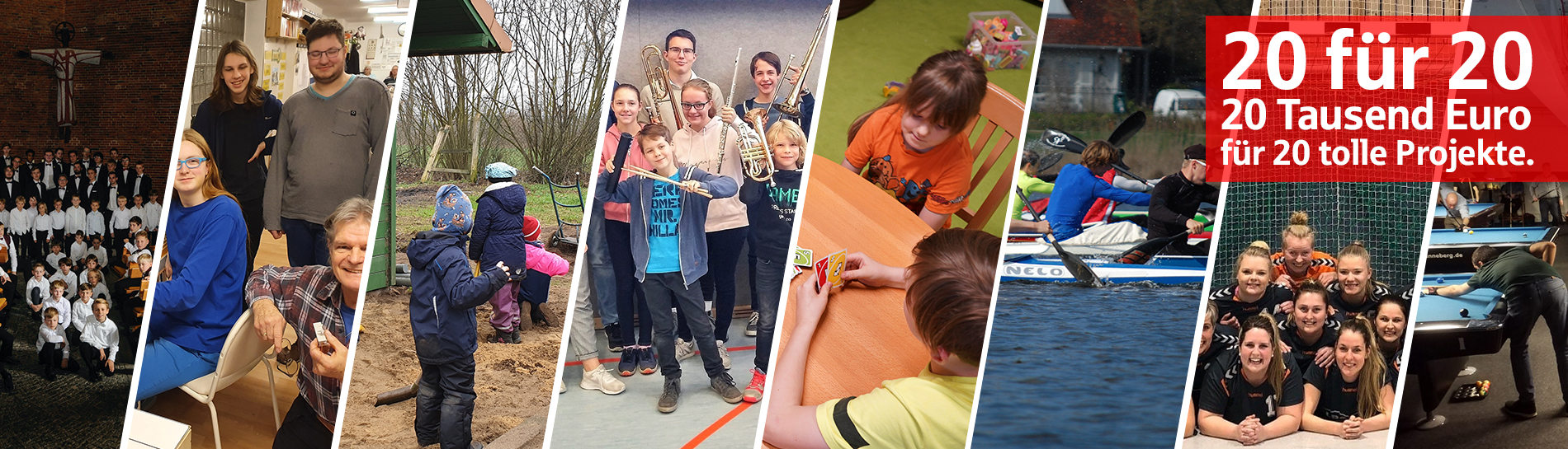 20 für 20: 20 tausend Euro für 20 Projekte der SpkSH