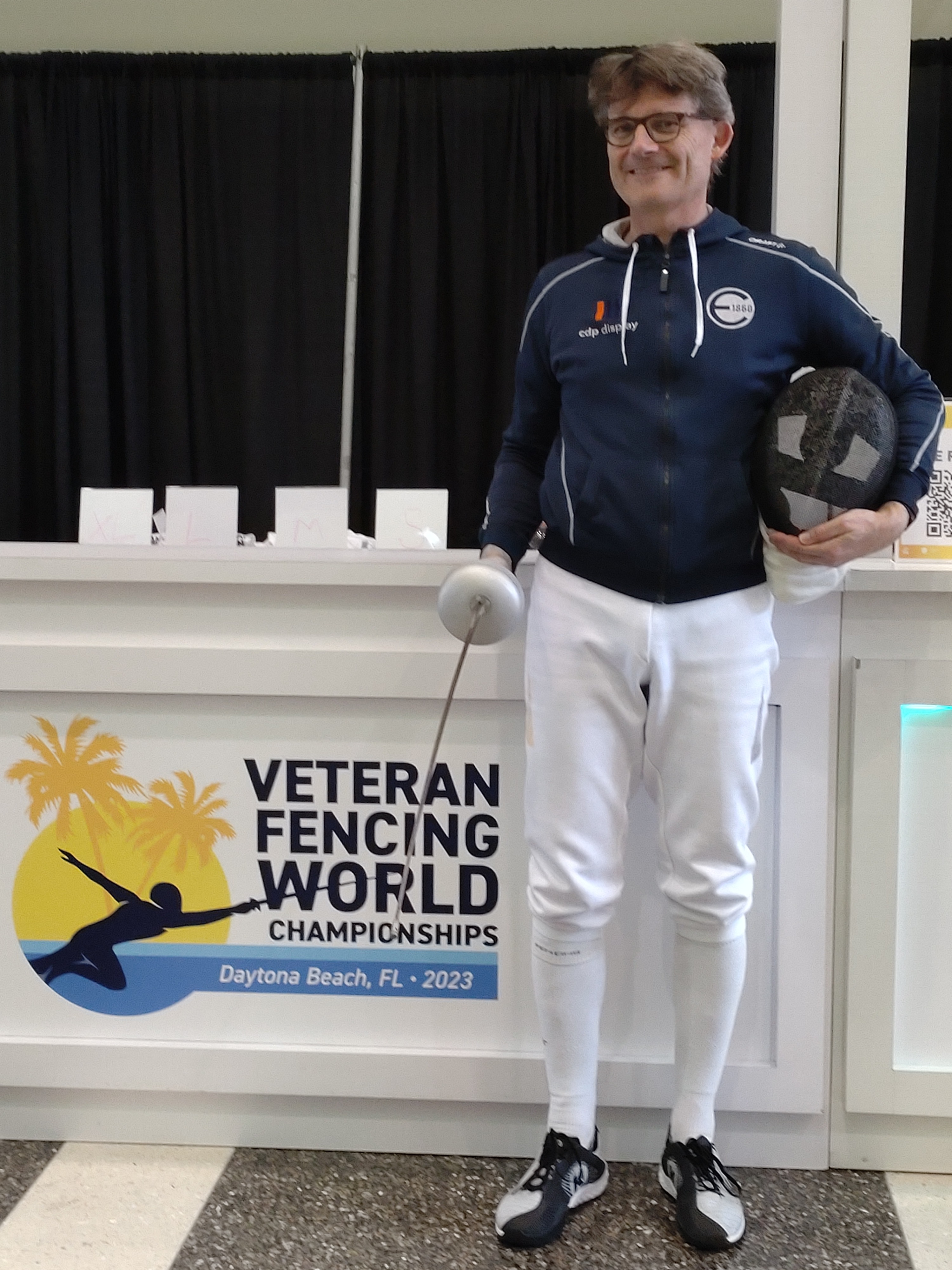 EMTV Fechter Gerald Hinz bei der Senioren-WM 2023 - Foto: Gerald Hinz