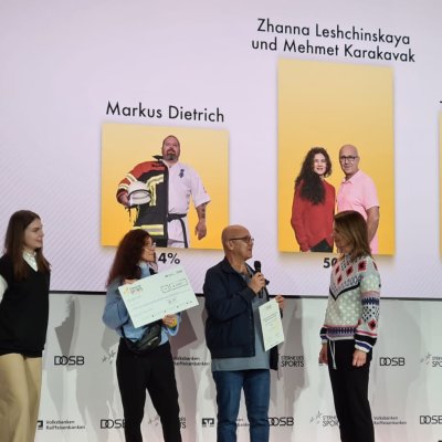 Sterne des Sports 2022 - Der Publikumspreis geht an die beiden EMTVer Zhanna Leshchinskaya und Mehmet Karakavak