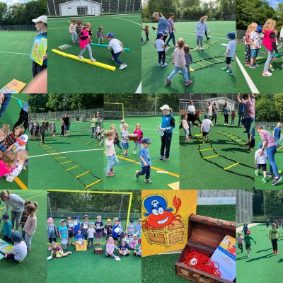 Mini-Sportabzeichen beim VfL Pinneberg 2022 - Collage: Meike Dreher