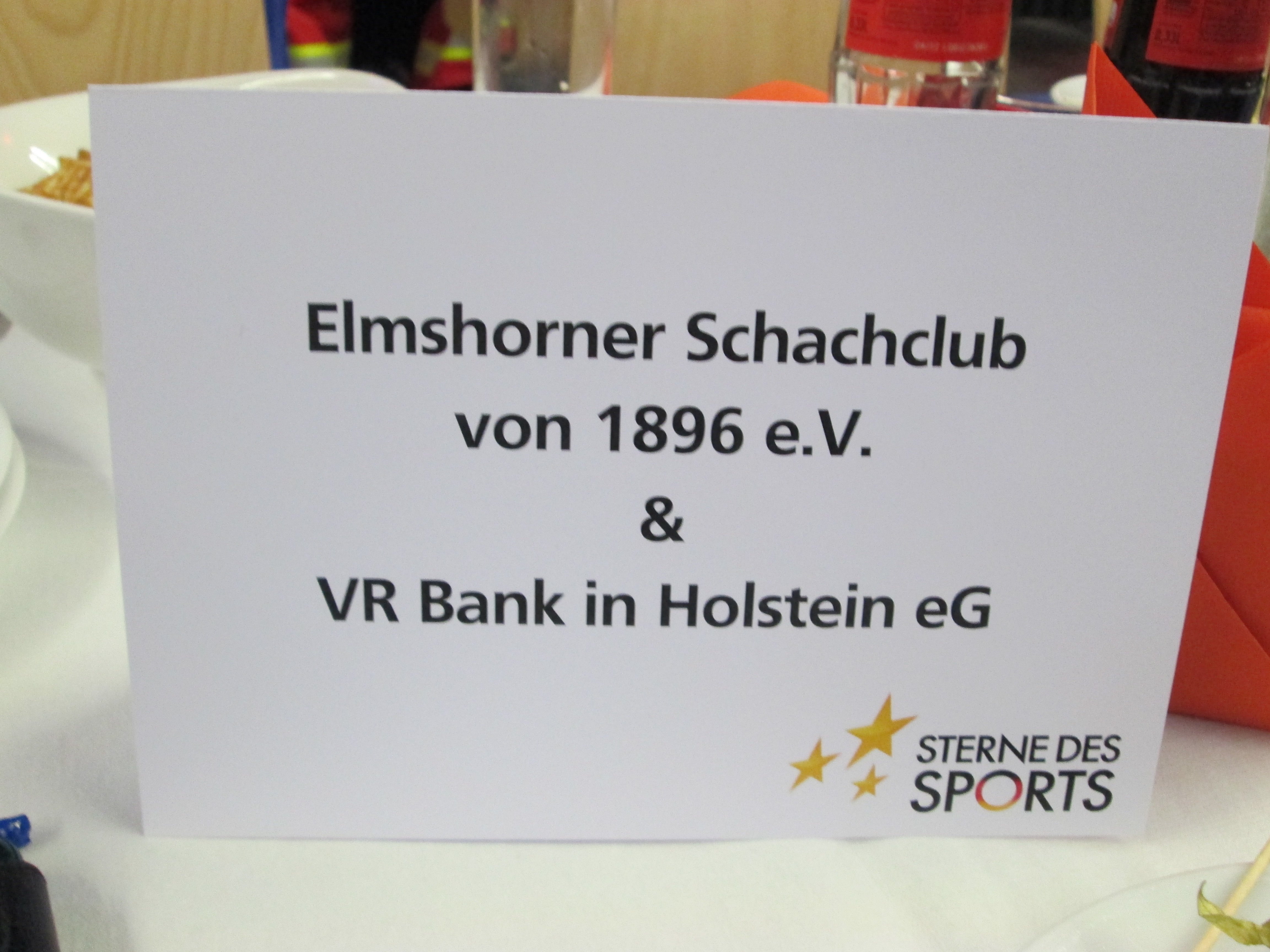 Elmshorner Schachclub v. 1896 e.V. & VR Bank in Holstein eG