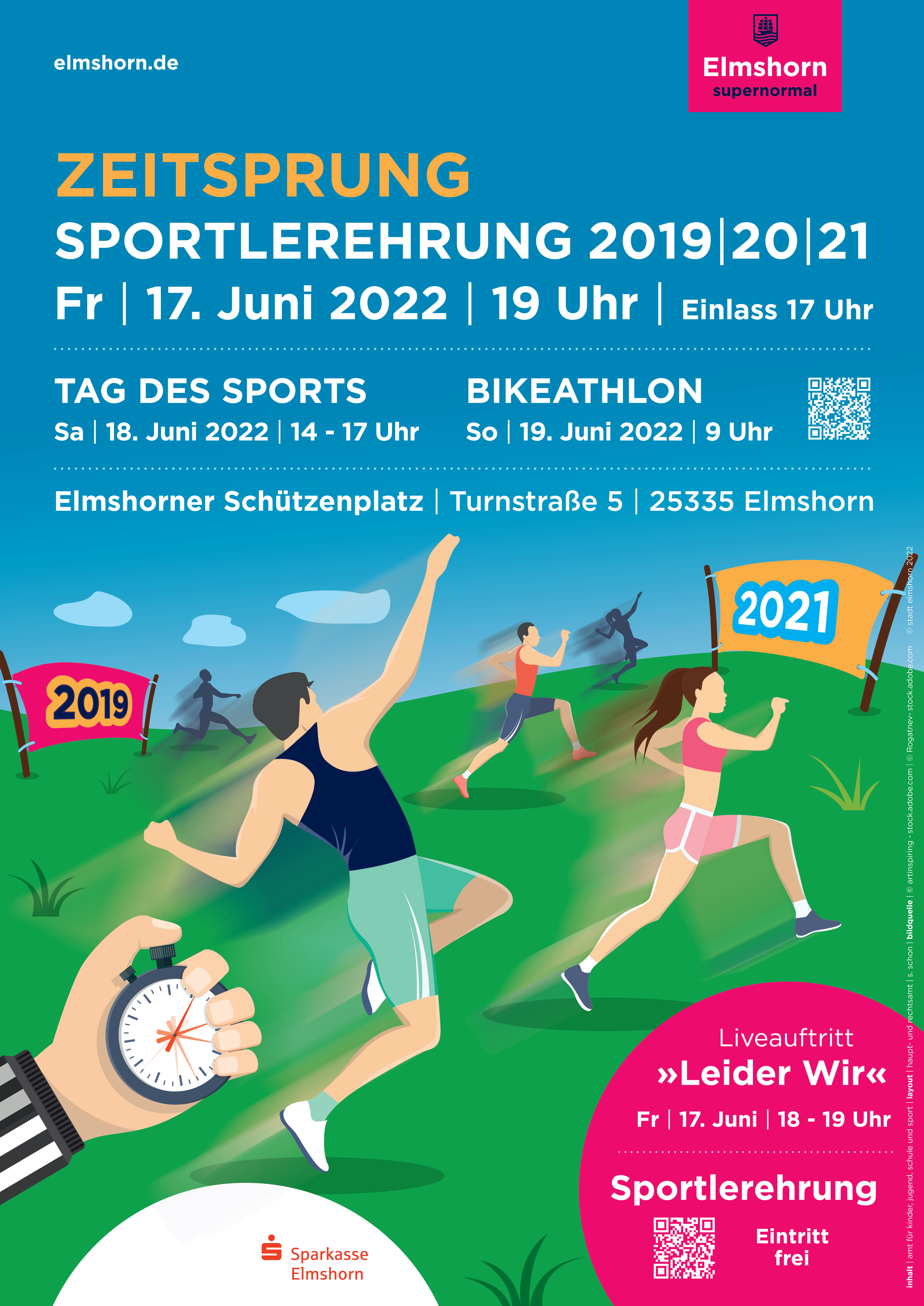 Plakat Sportlerehrung 2019/2020/2021 in Elmshorn 